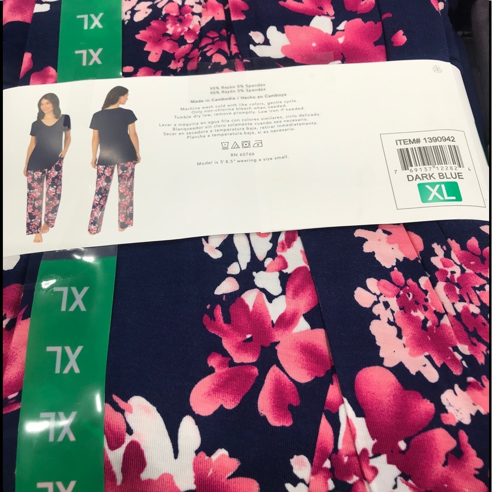 Midnight Carole Hochman 2-Pc Super Soft Pajama - Picture 3 of 5